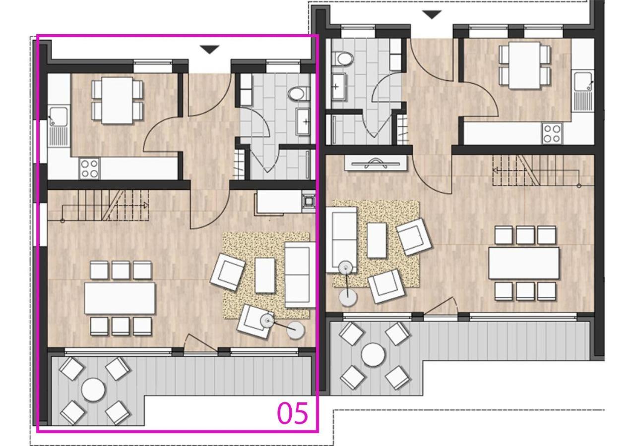 Rurtal De Luxe Apartment Зимерат Стая снимка