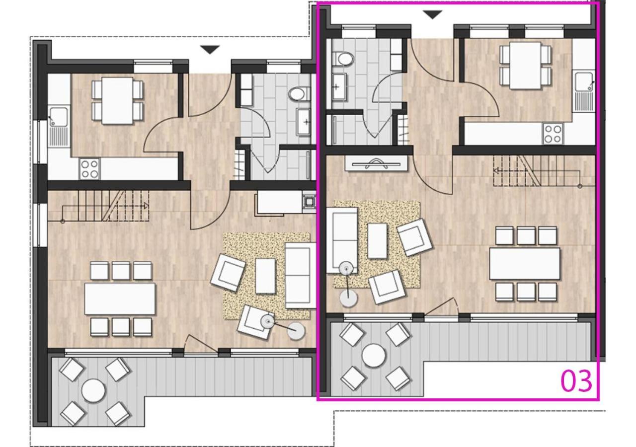 Rurtal De Luxe Apartment Зимерат Стая снимка